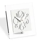 Relógio em Metacrilato Transparente e Detalhes Cromáticos Made in Italy - Hilly Viadurini