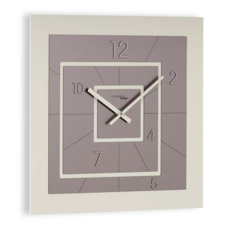 Relógio Quadrado em PVC Semiespuma de Alta Densidade Fabricado na Itália - Criativo Viadurini