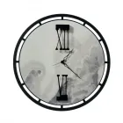 Relógio de Ferro com 3 Ponteiros Fabricado na Itália - Estrela Viadurini