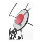 Relógio feito de ferro com números caídos fabricado na Itália - Áries Viadurini