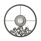 Relógio feito de ferro com números caídos fabricado na Itália - Áries Viadurini