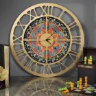 Relógio Feito de Ferro em 3 Acabamentos Diferentes Fabricado na Itália - Trigo Viadurini