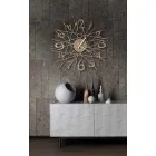 Relógio de parede redondo de ferro com design feito na Itália - Kombo Viadurini