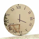 Relógio de parede redondo em cristal espelhado fabricado na Itália - Gear Viadurini