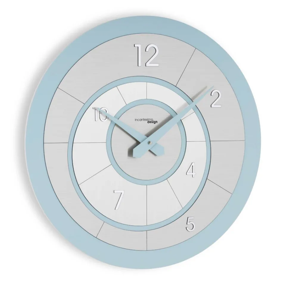 Relógio redondo em PVC semiespumado de alta densidade fabricado na Itália - Criativo Viadurini