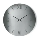 Relógio redondo de vidro espelhado com números gravados a laser - Clelia Viadurini