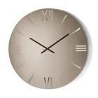 Relógio redondo de vidro espelhado com números gravados a laser - Clelia Viadurini