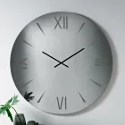 Relógio redondo de vidro espelhado com números gravados a laser - Clelia Viadurini