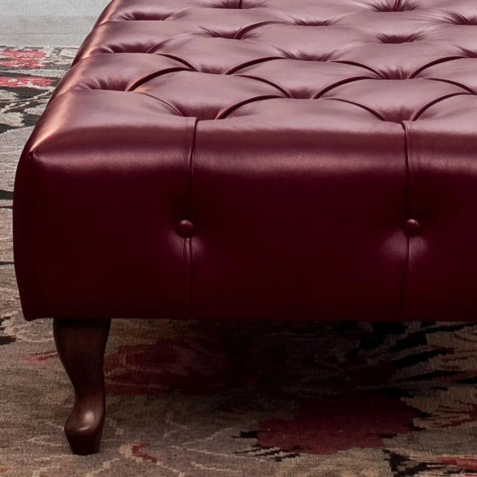 Banco Clássico com Pés em Madeira de Faia Made in Italy - Spassoso Viadurini