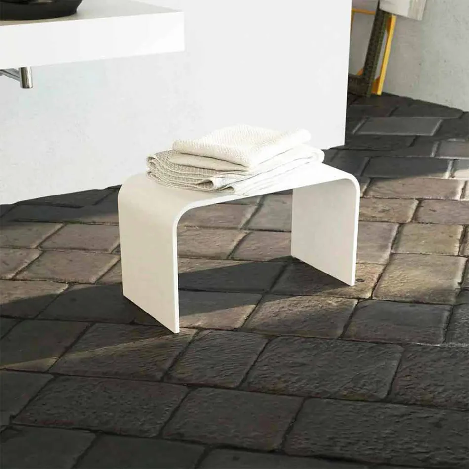 Design moderno banco de banho longo produzido na Itália Recanati Viadurini