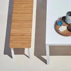 Bancada exterior Varaschin System em alumínio pintado Viadurini