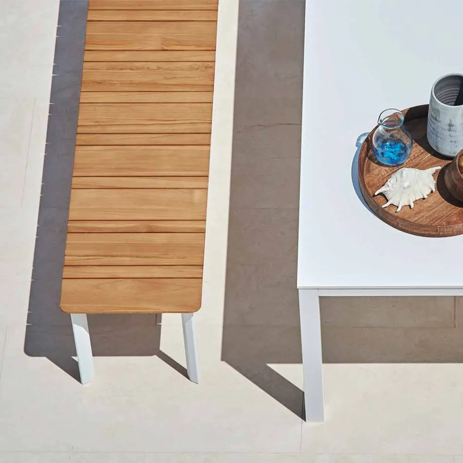 Bancada exterior Varaschin System em alumínio pintado Viadurini