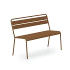 Banco de jardim empilhável com estrutura de aço galvanizado fabricado na Itália - Ralph Viadurini