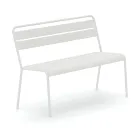 Banco de jardim empilhável com estrutura de aço galvanizado fabricado na Itália - Ralph Viadurini