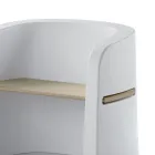 Banco de Jardim em Polietileno e Madeira de Bétula Fabricado na Itália - Talula Viadurini