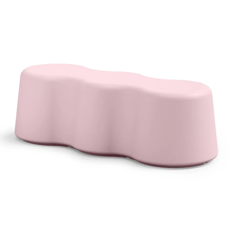 Banco interno ondulado em polietileno colorido fabricado na Itália - Marion Viadurini