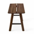 Banco de Design Moderno em madeira de freixo com assento folheado - Andria Viadurini