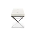 Banco em Couro Sintético e Estrutura Metálica - Argônio Viadurini