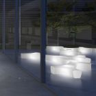 Banco de Jardim Luminoso em Polietileno com LED Made in Italy - Galatea Viadurini