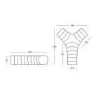 Banco de Jardim Luminoso em Polietileno com LED Made in Italy - Galatea Viadurini