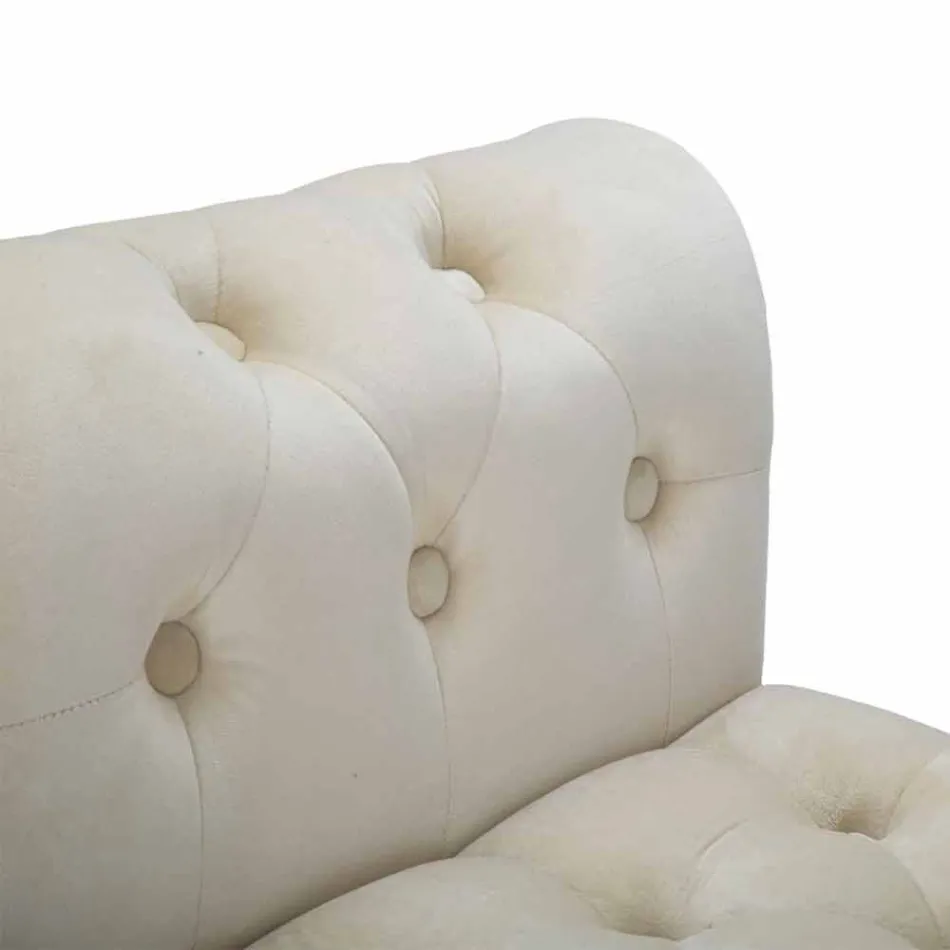 Banco Retangular de Design Moderno em Madeira e Tecido - Theodore Viadurini