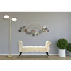 Banco Retangular de Design Moderno em Madeira e Tecido - Theodore Viadurini