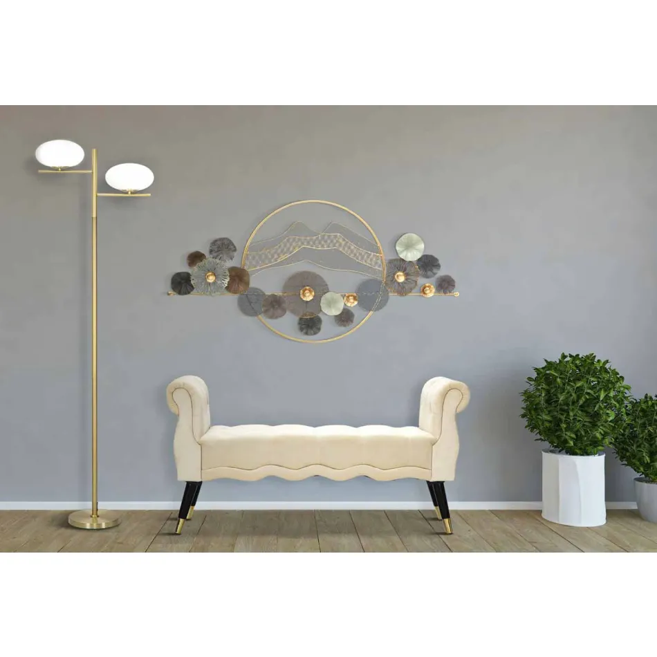 Banco Retangular de Design Moderno em Madeira e Tecido - Theodore Viadurini