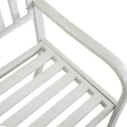 Banco de exterior em metal com mesa retrátil - Graffetta Viadurini