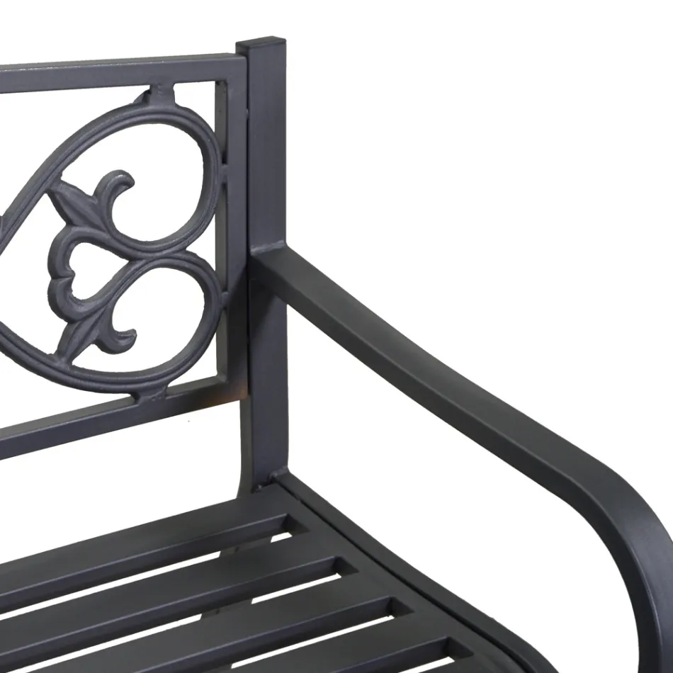 Banco de jardim em metal com diferentes acabamentos - Agrafador Viadurini