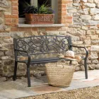 Banco de jardim em metal com diferentes acabamentos - Agrafador Viadurini