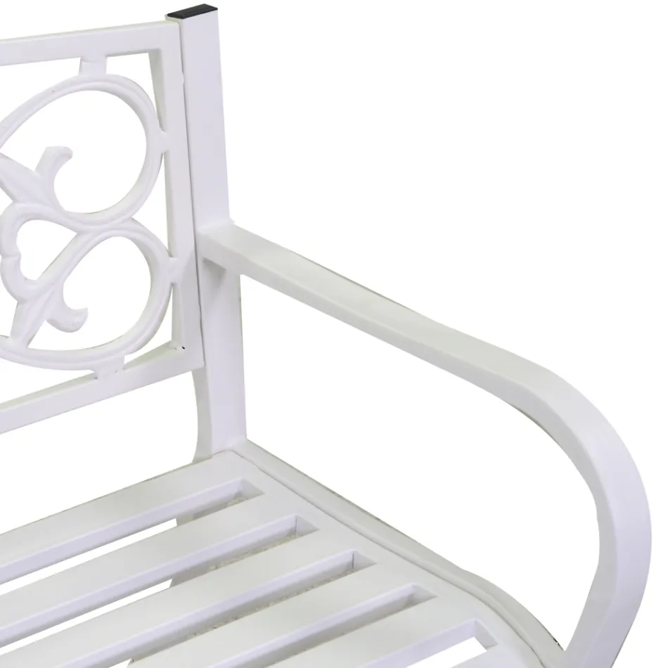 Banco de jardim em metal com diferentes acabamentos - Agrafador Viadurini