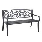 Banco de jardim em metal com diferentes acabamentos - Agrafador Viadurini