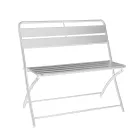 Banco de jardim dobrável em metal - Fita Viadurini
