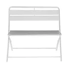 Banco de jardim dobrável em metal - Fita Viadurini