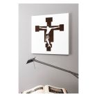 Painel Branco com Representação do Crucifixo Fabricado na Itália - Airi Viadurini