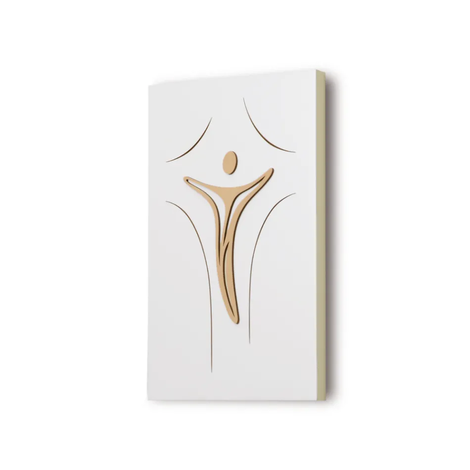 Painel representando Jesus gravado a laser feito na Itália - Bice Viadurini