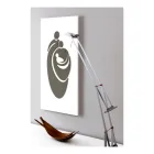 Painel representando a família gravada a laser feita na Itália - Chiaki Viadurini