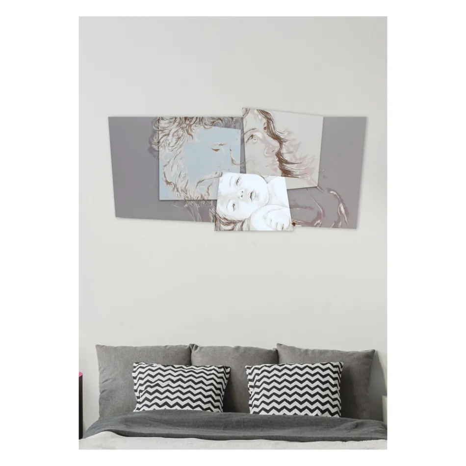 Painel com a Família Belém Feito em Laser Made in Italy - Paola Viadurini