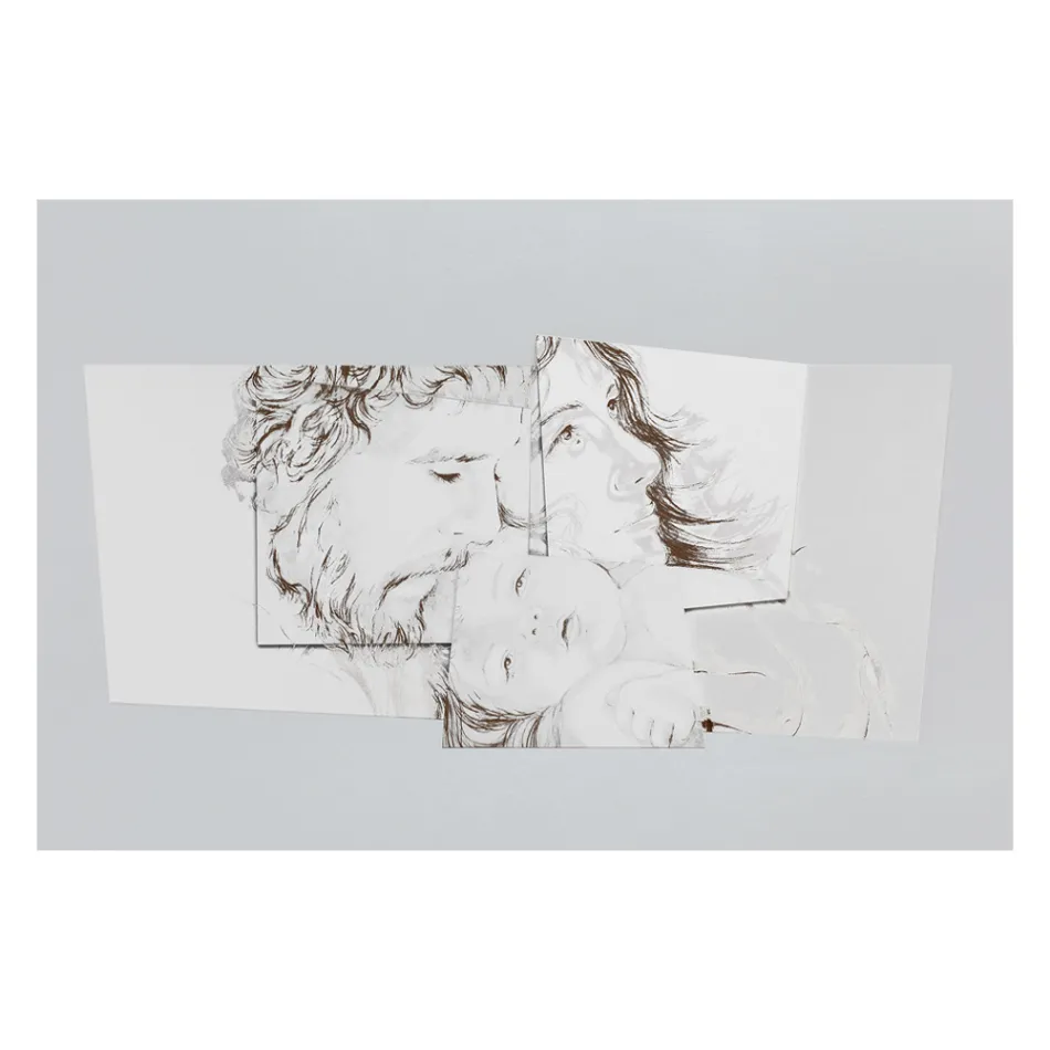 Painel com a Família Belém Feito em Laser Made in Italy - Paola Viadurini