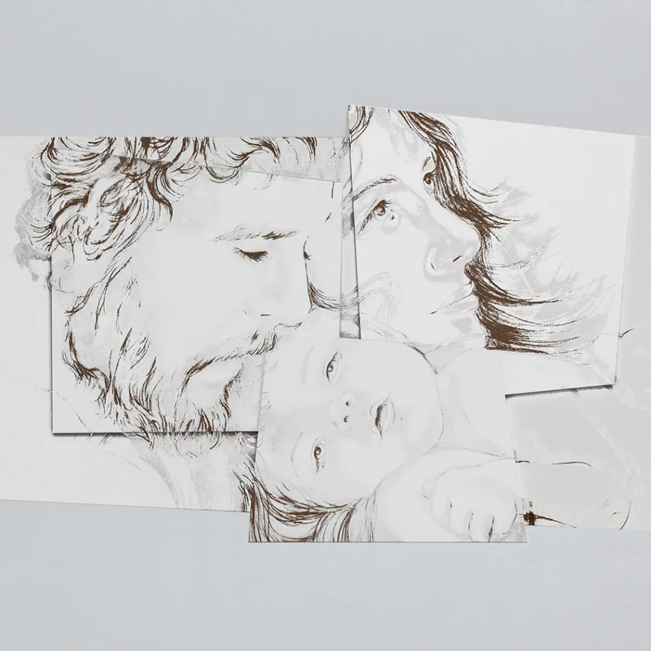 Painel com a Família Belém Feito em Laser Made in Italy - Paola Viadurini