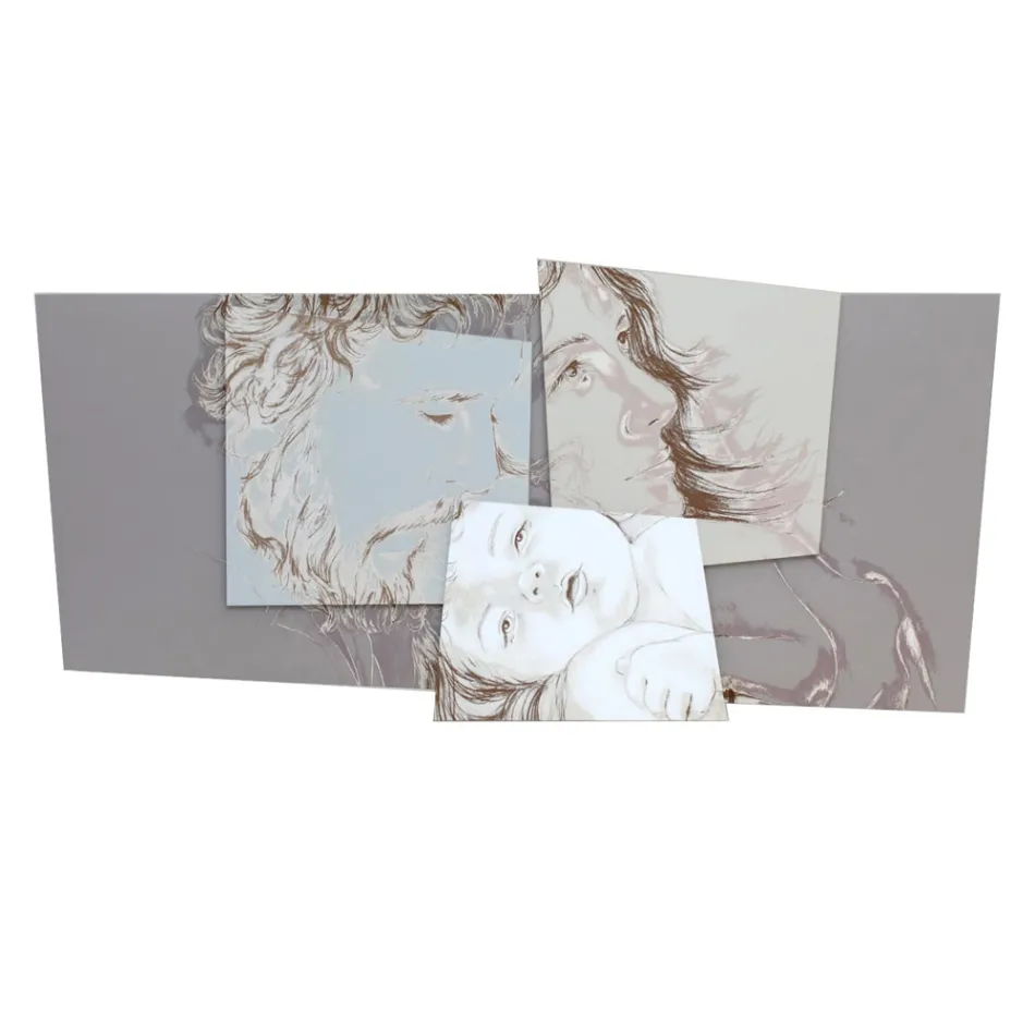 Painel com a Família Belém Feito em Laser Made in Italy - Paola Viadurini