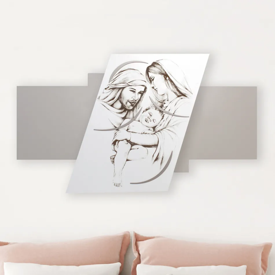 Painel com a Família Gravada a Laser Made in Italy - Micky Viadurini