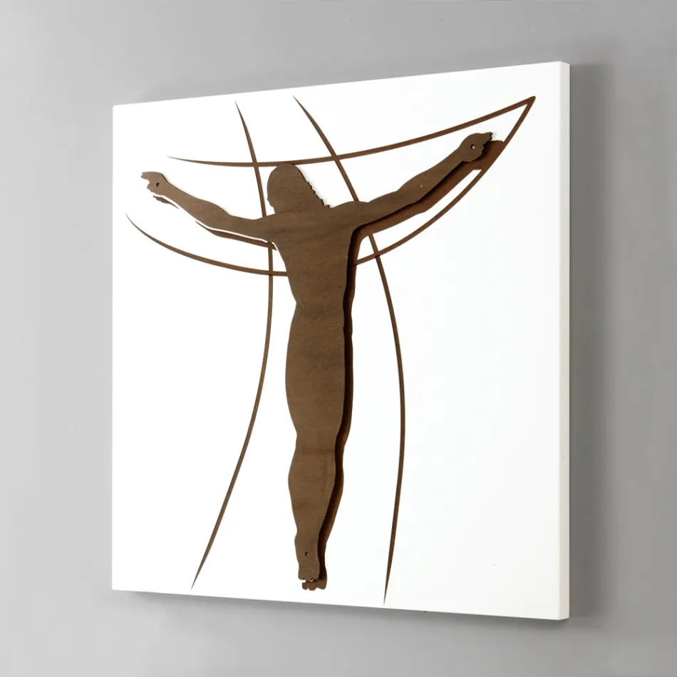 Painel gravado a laser retratando a paixão feito na Itália - Ersilia Viadurini