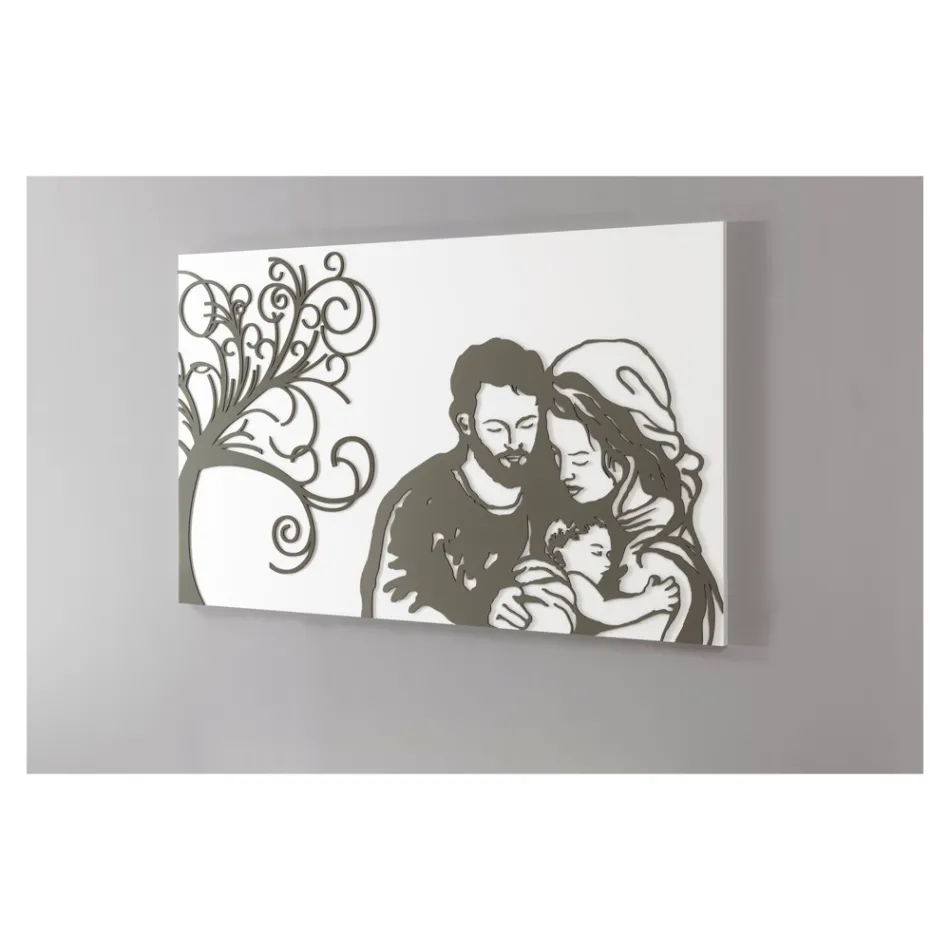 Painel gravado a laser representando a vida feita na Itália - Aika Viadurini