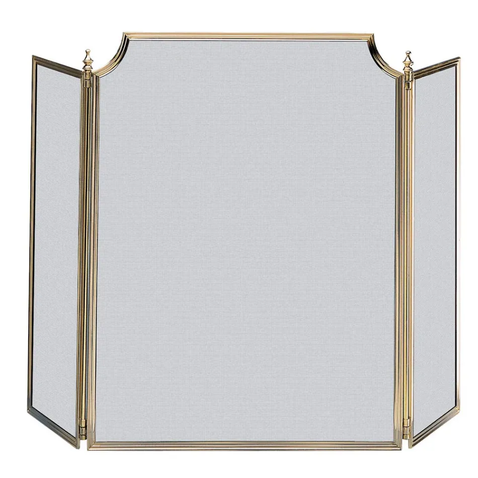 Supressor de faíscas com malha preta fina e latão fabricado na Itália - Baleia Viadurini