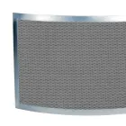 Supressor de faíscas com malha preta e aço curvo Fabricado na Itália - Safira Viadurini