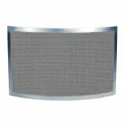 Supressor de faíscas com malha preta e aço curvo Fabricado na Itália - Safira Viadurini