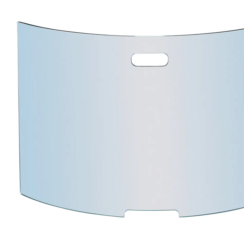 Supressor de faíscas de cristal curvo temperado fabricado na Itália - Zafu Viadurini