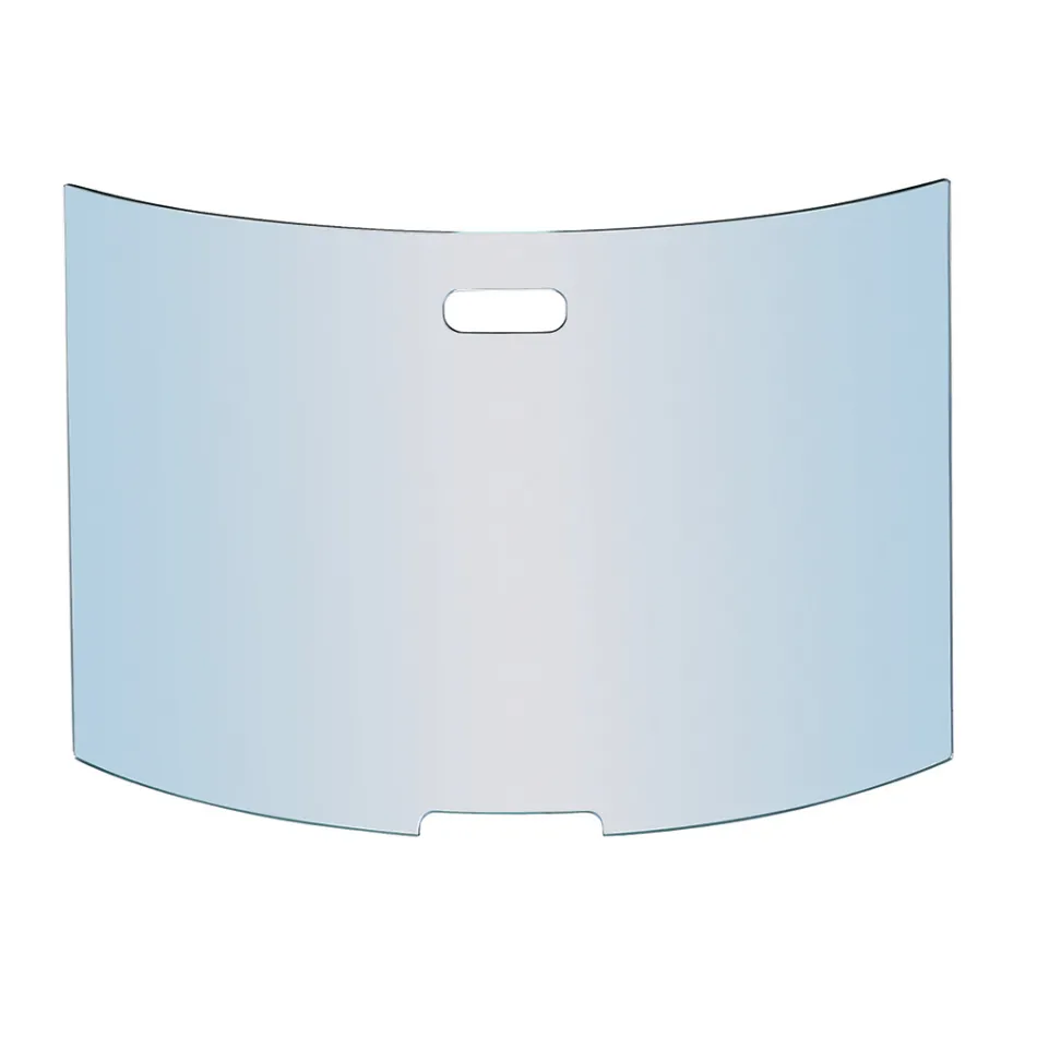 Supressor de faíscas de cristal curvo temperado fabricado na Itália - Zafu Viadurini