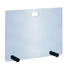 Supressor de faíscas de cristal temperado e 4 pés fabricados na Itália - Delfino Viadurini